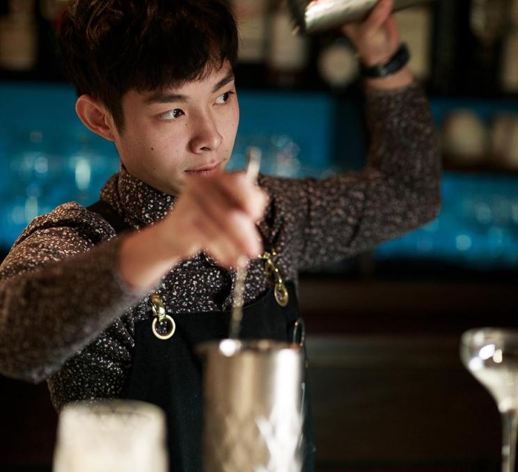 A bartender prepares a cocktail at Clive's Classic Lounge in Victoria, BC