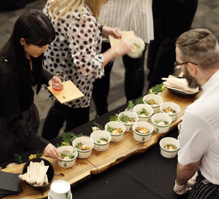 Selecting bites at the Dine Around Gala 2025.