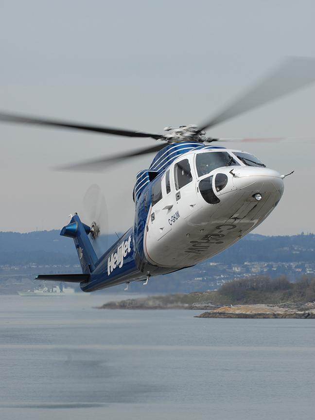 A HeliJet flight takes off from Victoria, BC's harbour