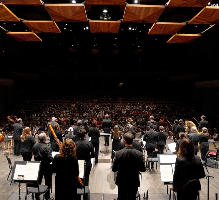 The Victoria Symphony performs on stage in Victoria, BC