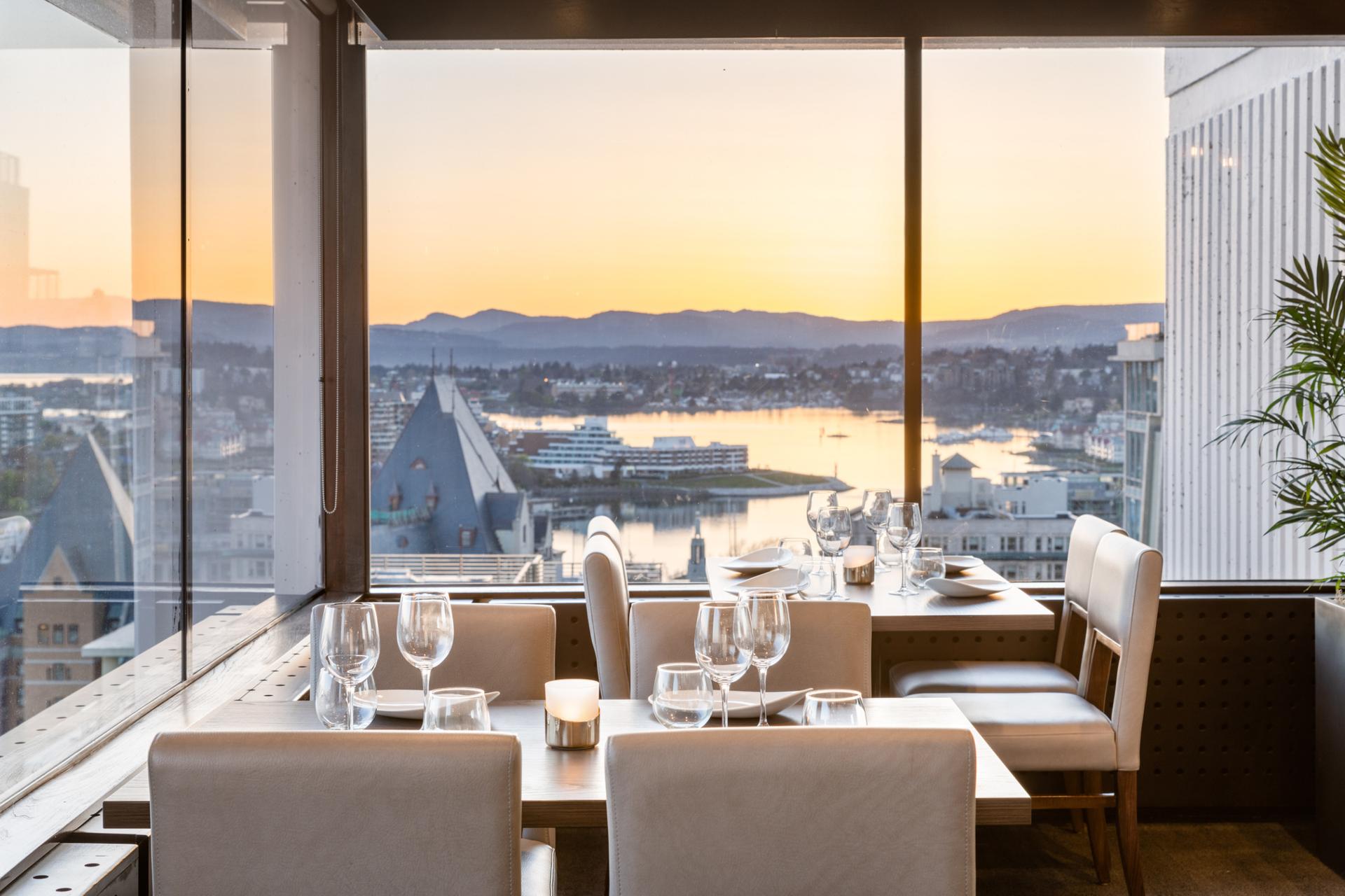 Harbour views in the Harbour Room. You can book this room for your next private function.